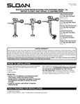 FLUSHOMETER SENSOR ROYAL SINGLE EXP 1.0 GPF instructions