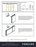 Versare Operable Sliding Wall Assembly Versare Operable Sliding Wall Assembly