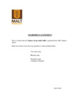 Malt Products Ingredient Statement