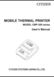 Citizen Mobile Thermal Printer Manual Citizen Mobile Thermal Printer Manual