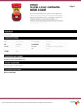 Folgers 110FGIN0629 Classic Roast Instant Coffee Specsheet Folgers 110FGIN0629 Classic Roast Instant Coffee Specsheet