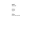110TAZ0406 Ingredient List