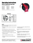 MEDIUM DUTY HOSE REEL spec sheet