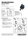 LIGHT DUTY SPRING RETRACTABLE TOOL BALANCER manual
