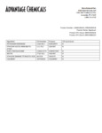 Ingredient Sheet
