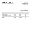 Ingredient Sheet