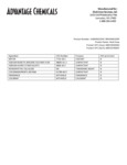 Ingredient Sheet