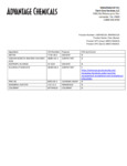 Ingredient Sheet