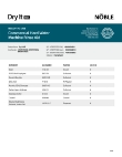 Ingredient Sheet
