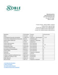 Ingredient Sheet