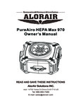 PureAiro Max 970 manual