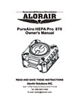PureAiro Pro 870 manual