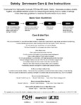 FOH Gatsby Care Sheet FOH Gatsby Care Sheet