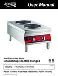 Avantco CER Manual Avantco CER Manual