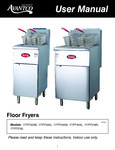 Avantco Floor Fryer Manual