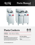 Avantco Past Cookers Parts Manual
