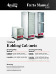 Avantco Holding and Proofing Cabinets Parts Manual