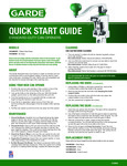 181COM Standard Duty Quick Start Guide 181COM Standard Duty Quick Start Guide