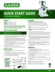 Garde Burger Press Manual