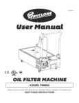 Fryclone 50 lb. Low Profile Portable Fryer Oil Filter Machine with Pump Manual