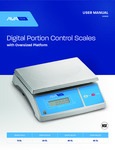 Avatek Digital Portion Control Scales with Oversized Platform Manual