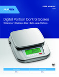 Avatek Waterproof SS Large Platform Scales Manual