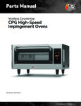 CPG Ventless High-Speed Impingement Oven Parts Manual