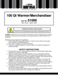 Benchmarker USA Warmer/Merchandiser Manual
