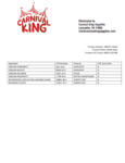 Ingredient Sheet