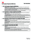 3M Full Facepiece Respirator 6000 Series Instructions