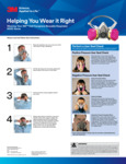 3M Half Face Respirator 6000 Series Poster