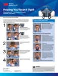 3M Half Face Respirator 7500 Series Poster