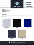 Versare SoundSorb Swatch Chart