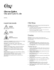 407CHEESECMB Manual 407CHEESECMB Manual