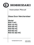 Hoshizaki Refrigerated Merchandiser Instruction Manual
