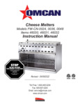 Omcan Cheese Melters 46030 46031 46032 Manual
