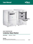 Noble 495HTGW22 Glasswasher User Manual