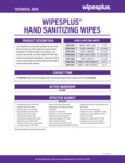 WipesPlus Disinfecting Wipes Tech Data
