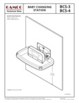 GAMCO Baby Changing Station Technical Data