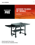 OUTDOOR GRIDDLE 36" manual