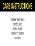 FlexiBaiste Care Instructions 