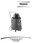 Minuteman C29085-05 15 Gallon Polyethylene Single Motor Wet / Dry Vacuum Manual