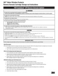 3M HP Reverse Osmosis System Instructions