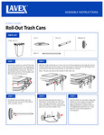 Lavex 64 Gallon | 32 Gallon Roll-Out Trash Cans Assembly Instructions