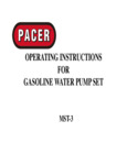 Pacer MST-3 Manual