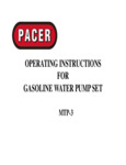 Pacer MTP-3 Manual
