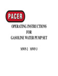 Pacer MWP-2 and MWP-3 Manual Pacer MWP-2 and MWP-3 Manual