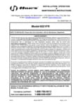6521fr INSTALLATION, OPERATION & MAINTENANCE INSTRUCTIONS