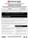 AR RESTAURANT SERIES RANGES MANUAL