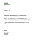 Gluten Free Statement